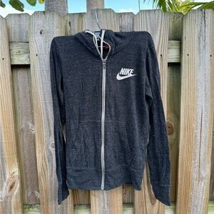Nike Zip Up Black Jacket with Hood